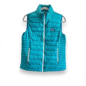 Women’s Patagonia Down Sweater Vest Sz M Teal